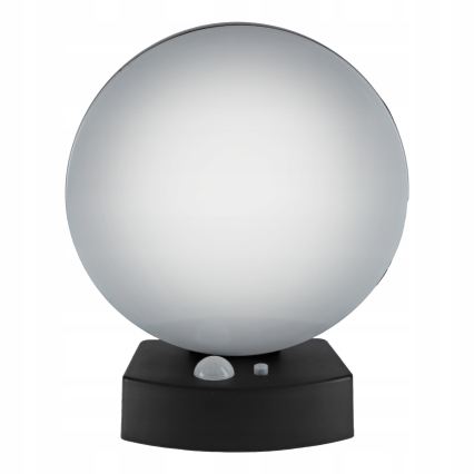 LED prigušivo solarno zidno svjetlo s senzorom LED/3W/3,7V 1800 mAh IP54 crno