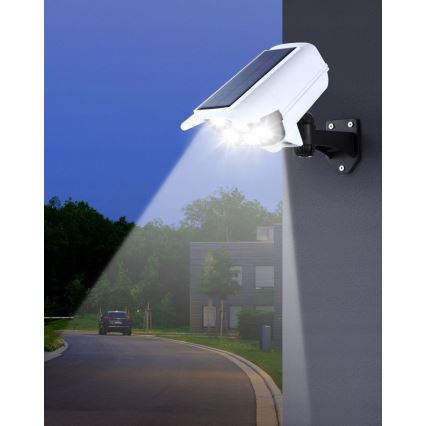 LED Solarna lažna sigurnosna kamera sa senzorom KAMERA LED/1W/3,7V 1200 mAh IP44 + daljinski upravljač