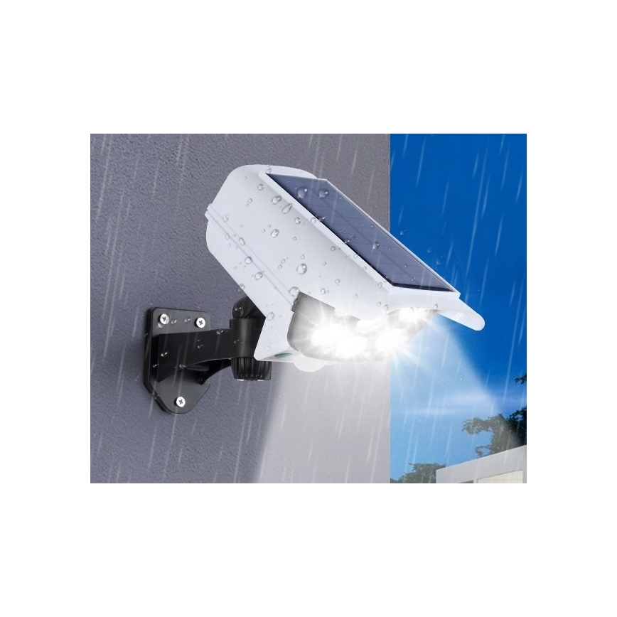 LED Solarna lažna sigurnosna kamera sa senzorom KAMERA LED/1W/3,7V 1200 mAh IP44 + daljinski upravljač