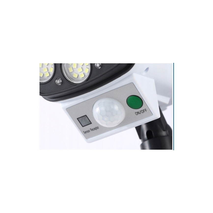 LED Solarna lažna sigurnosna kamera sa senzorom KAMERA LED/1W/3,7V 1200 mAh IP44 + daljinski upravljač