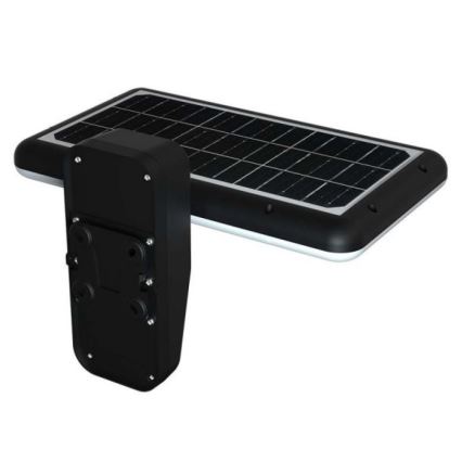 LED Solarna zidna svjetiljka sa senzorom LED/15W/3,2V 4000K/6000K IP65 6000 mAh crna