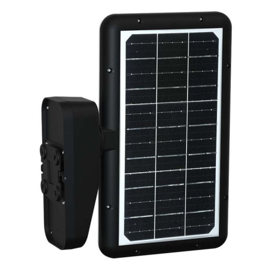 LED Solarna zidna svjetiljka sa senzorom LED/15W/3,2V 4000K/6000K IP65 6000 mAh crna