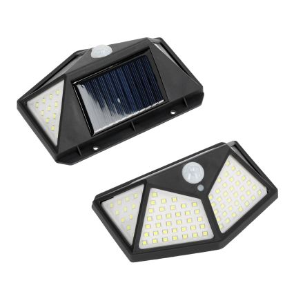 LED Solarna zidna svjetiljka sa senzorom LED/1W/3,7V 6500K IP44