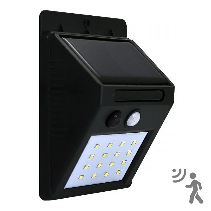 LED Solarna zidna svjetiljka sa senzorom LED/2,2W/3,7V 2200 mAh IP44