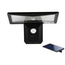 LED Solarna zidna svjetiljka sa senzorom LED/2,6W/5,5V IP65 crna