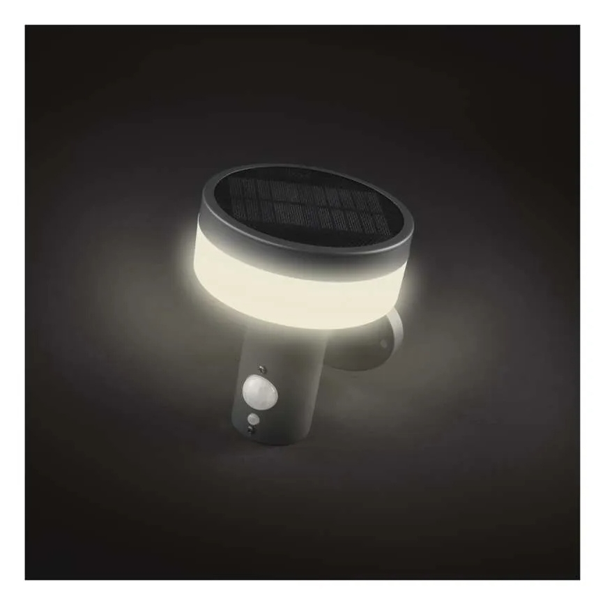 LED Solarna zidna svjetiljka sa senzorom LED/2W/3,7V 1200 mAh IP44