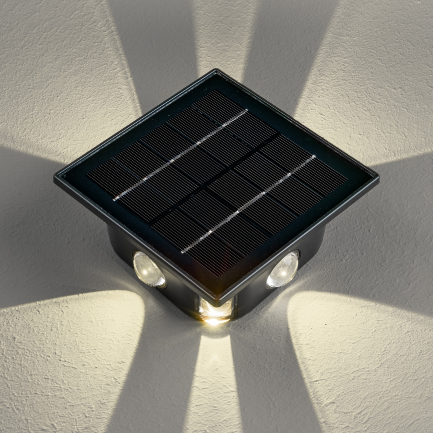 LED Solarna zidna svjetiljka sa senzorom LED/2W/5V IP54 1300 mAh
