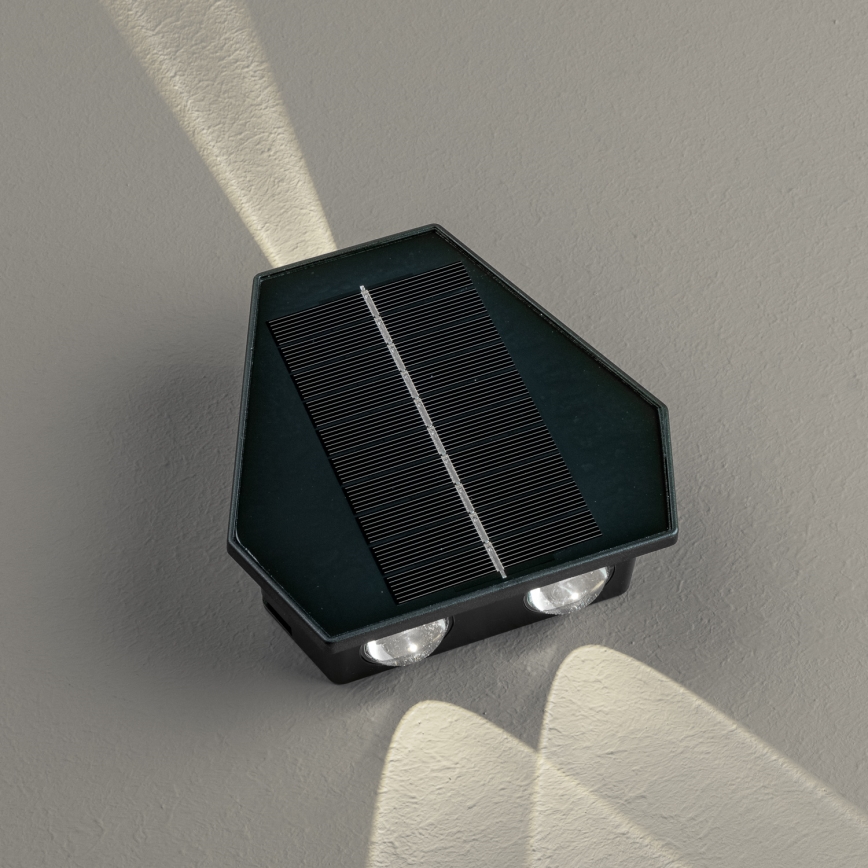 LED Solarna zidna svjetiljka sa senzorom LED/2W/5V IP54 1300 mAh