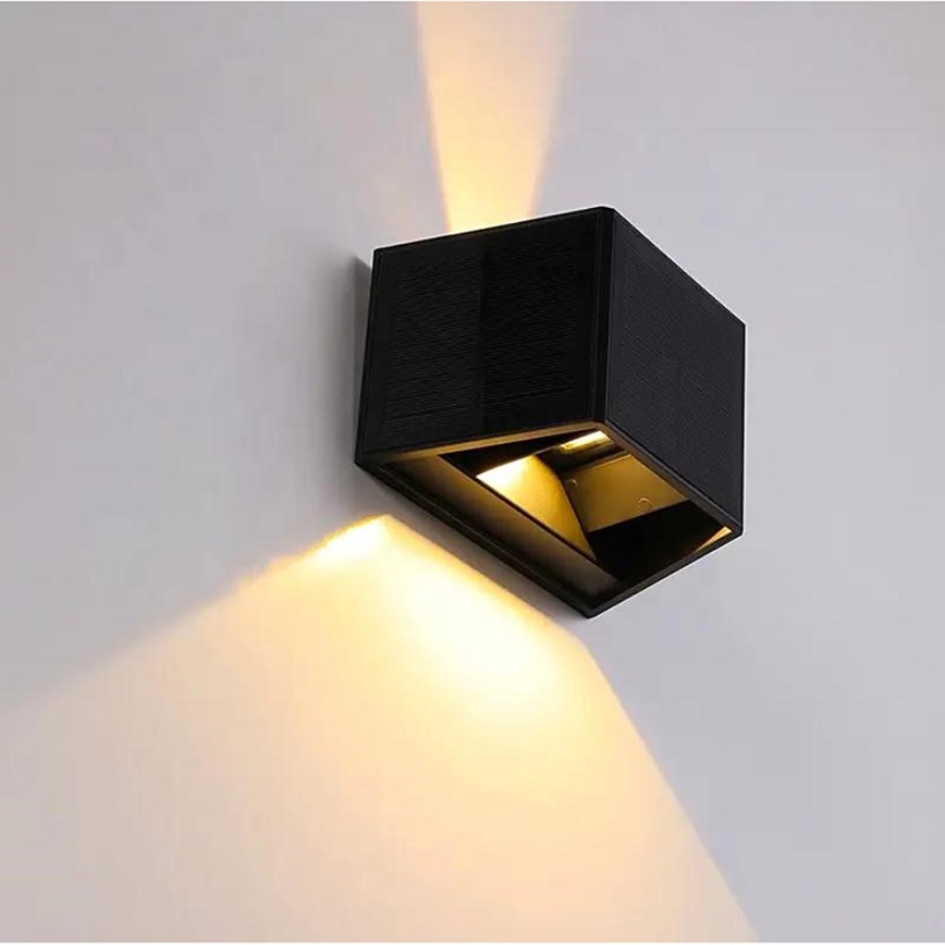 LED Solarna zidna svjetiljka sa senzorom LED/2W/5V IP54 1300 mAh