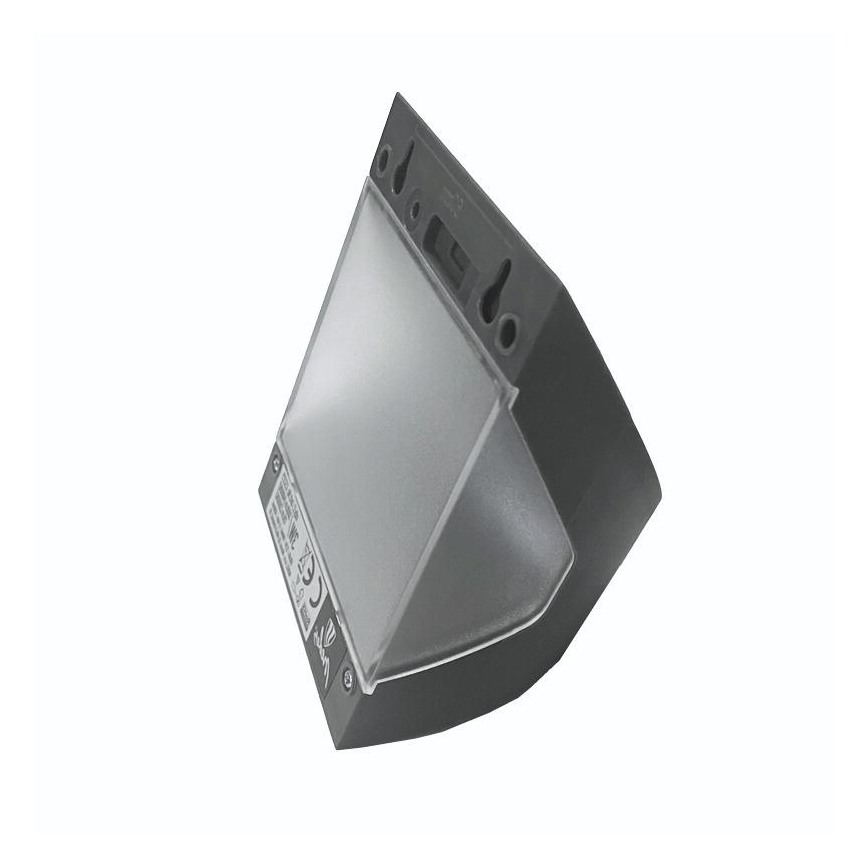 LED solarno zidno svjetlo sa senzorom LED/3W/3,7V 3000/4000K 1200 mAh IP54 antracit