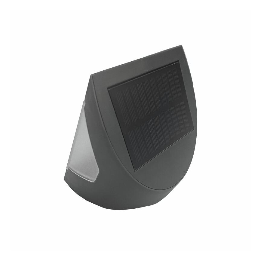 LED solarno zidno svjetlo sa senzorom LED/3W/3,7V 3000/4000K 1200 mAh IP54 antracit