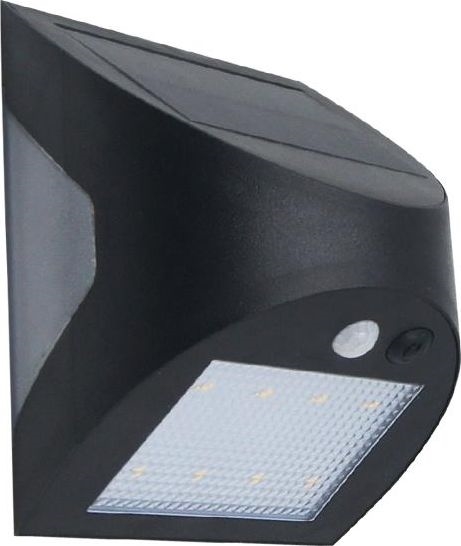 LED solarna zidna svjetiljka sa senzorom LED/3W/3,7V 3000/4000K 1200 mAh IP54 crna