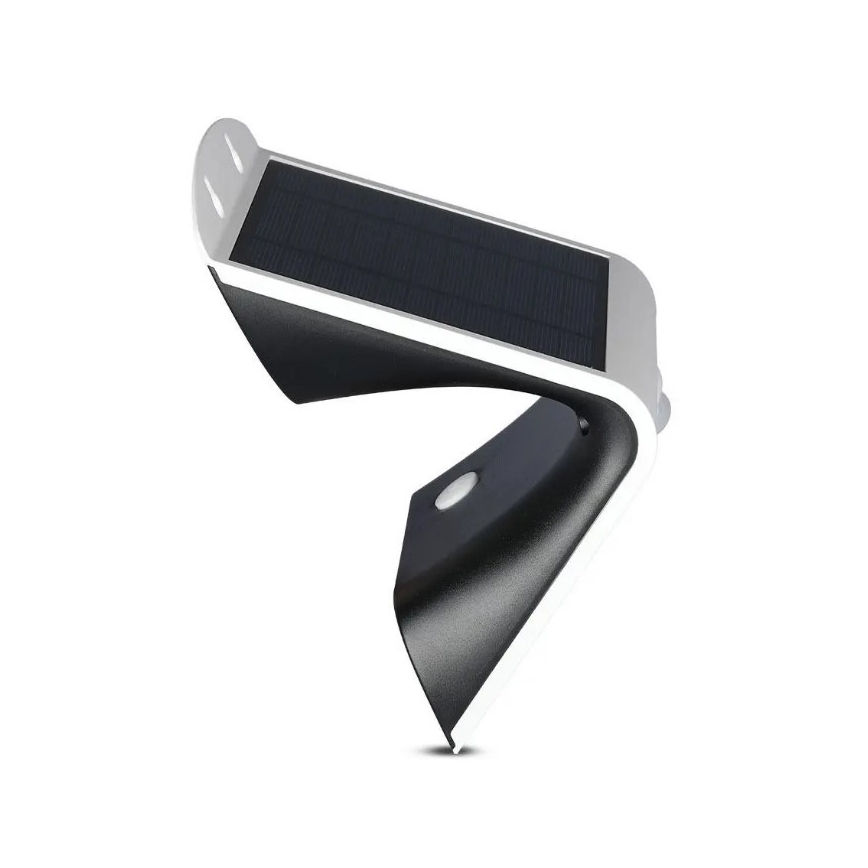 LED Solarna zidna svjetiljka sa senzorom LED/3W/3,7V 3000/4000K IP65 2000 mAh bijela