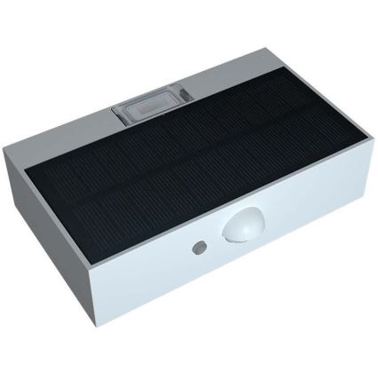 LED Solarna zidna svjetiljka sa senzorom LED/3W/3,7V 3000K/4000K IP65 bijela