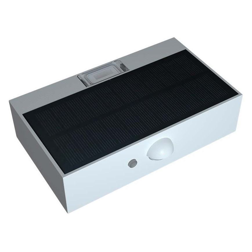 LED Solarna zidna svjetiljka sa senzorom LED/3W/3,7V 3000K/4000K IP65 bijela
