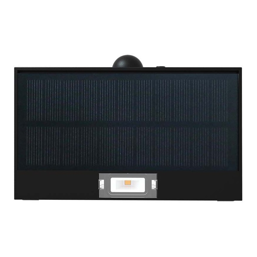 LED Solarna zidna svjetiljka sa senzorom LED/3W/3,7V 3000K/4000K IP65 crna
