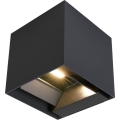 LED Solarna zidna svjetiljka sa senzorom LED/3W/3,7V IP65 4000K crna