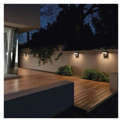 LED Solarna zidna svjetiljka sa senzorom LED/4,4W/3,7V 2200 mAh IP44