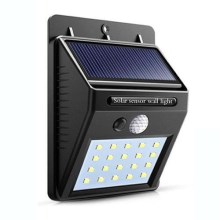 LED Solarna zidna svjetiljka sa senzorom LED/4W/3,7V IP44