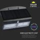 LED Solarna zidna svjetiljka sa senzorom LED/7W/3,7V 4000K IP65 crna