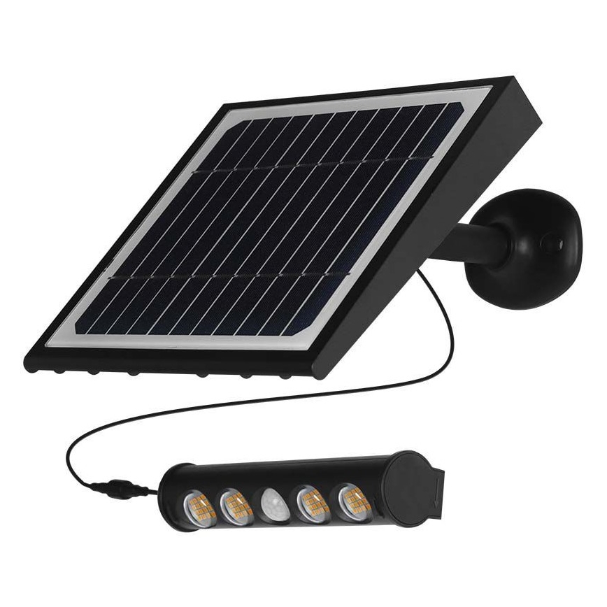 LED Solarna zidna svjetiljka sa senzorom LED/8W/3,7V IP65 3000K 4000 mAh