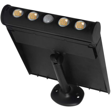 LED Solarna zidna svjetiljka sa senzorom LED/8W/3,7V IP65 4000K 4000 mAh