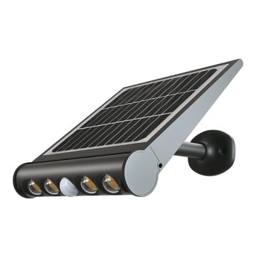 LED Solarna zidna svjetiljka sa senzorom LED/8W/3,7V IP65 6000K 4000 mAh