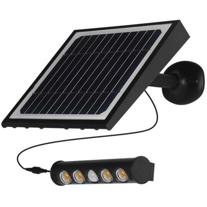 LED Solarna zidna svjetiljka sa senzorom LED/8W/3,7V IP65 6000K 4000 mAh