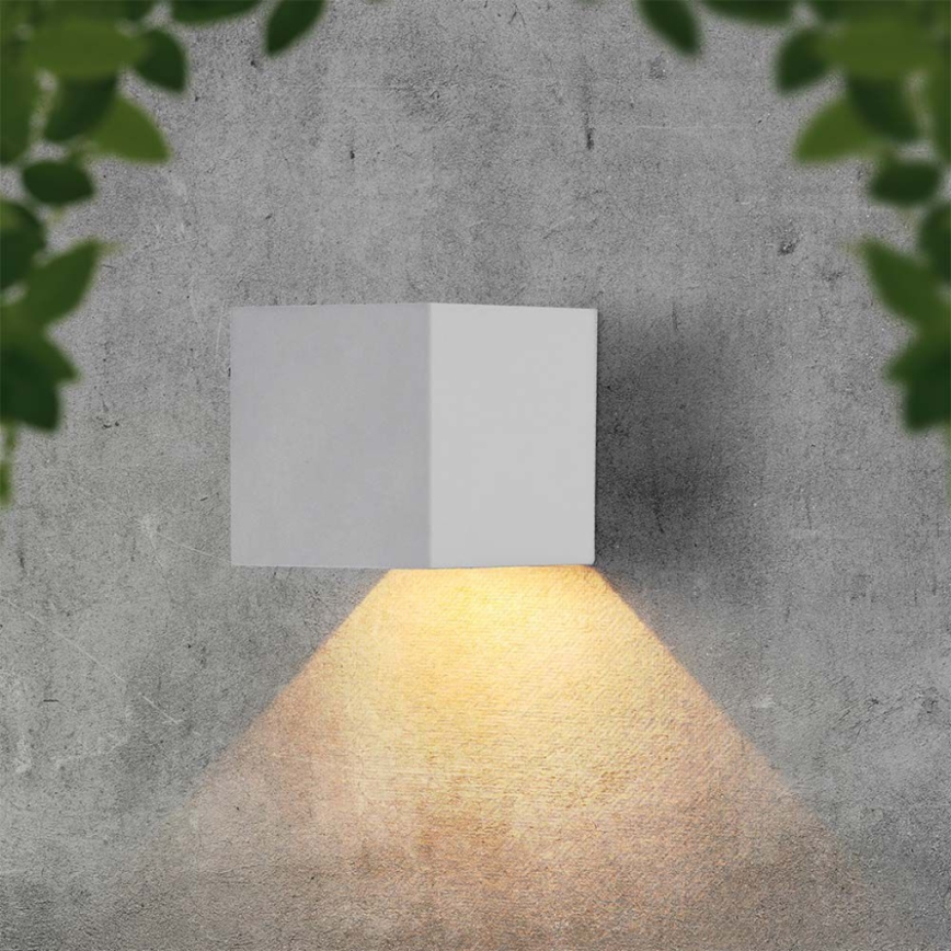 LED Solarna zidna svjetiljka sa senzorom LED/9W/3,7V IP65 3000K bijela