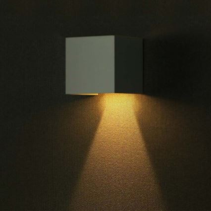 LED Solarna zidna svjetiljka sa senzorom LED/9W/3,7V IP65 3000K bijela