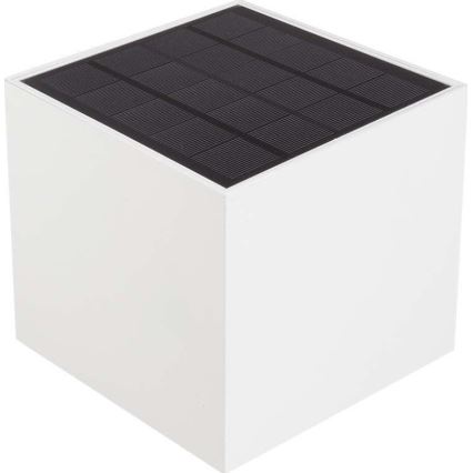 LED Solarna zidna svjetiljka sa senzorom LED/9W/3,7V IP65 3000K bijela