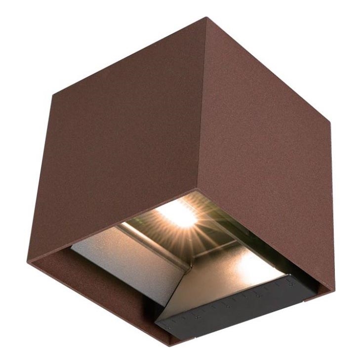 LED Solarna zidna svjetiljka sa senzorom LED/9W/3,7V IP65 4000K 2600 mAh smeđa
