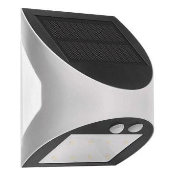 LED Solarna zidna svjetiljka sa senzorom LUMI LED/3,7W IP54 bijela