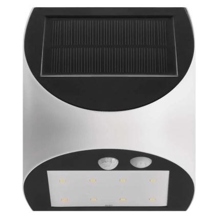 LED Solarna zidna svjetiljka sa senzorom LUMI LED/3,7W IP54 bijela