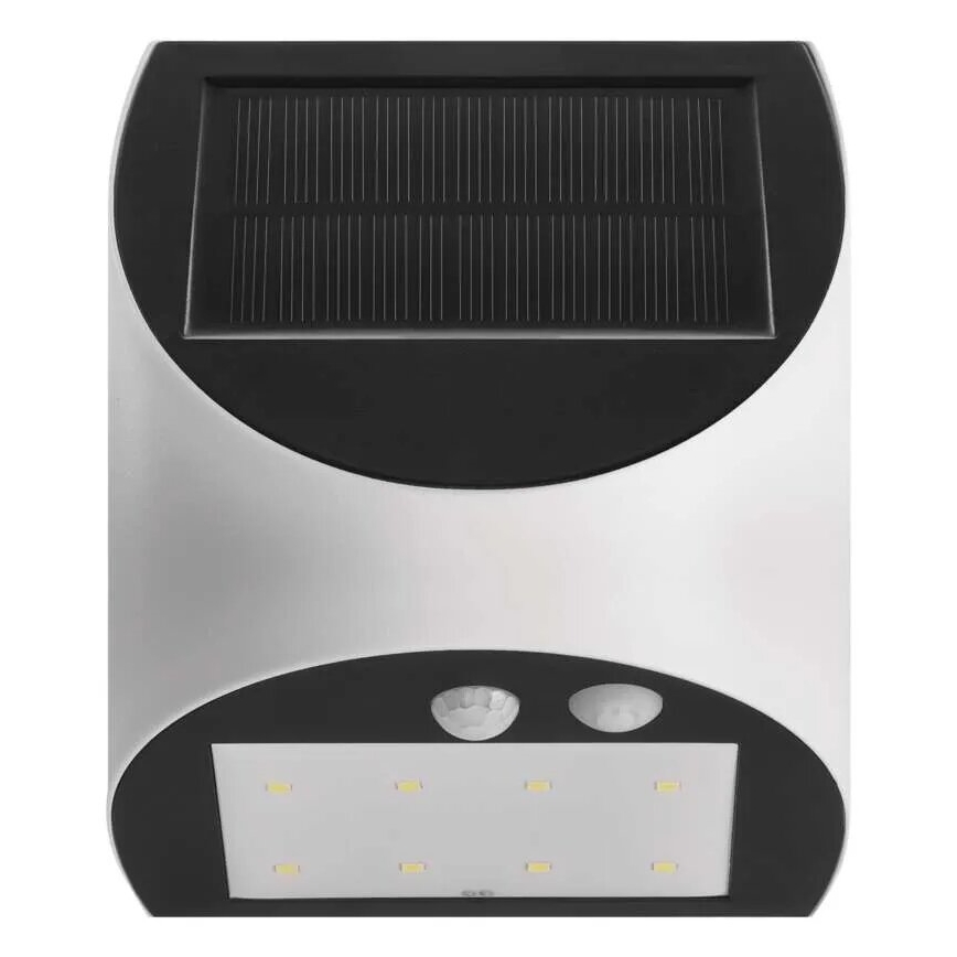 LED Solarna zidna svjetiljka sa senzorom LUMI LED/3,7W IP54 bijela