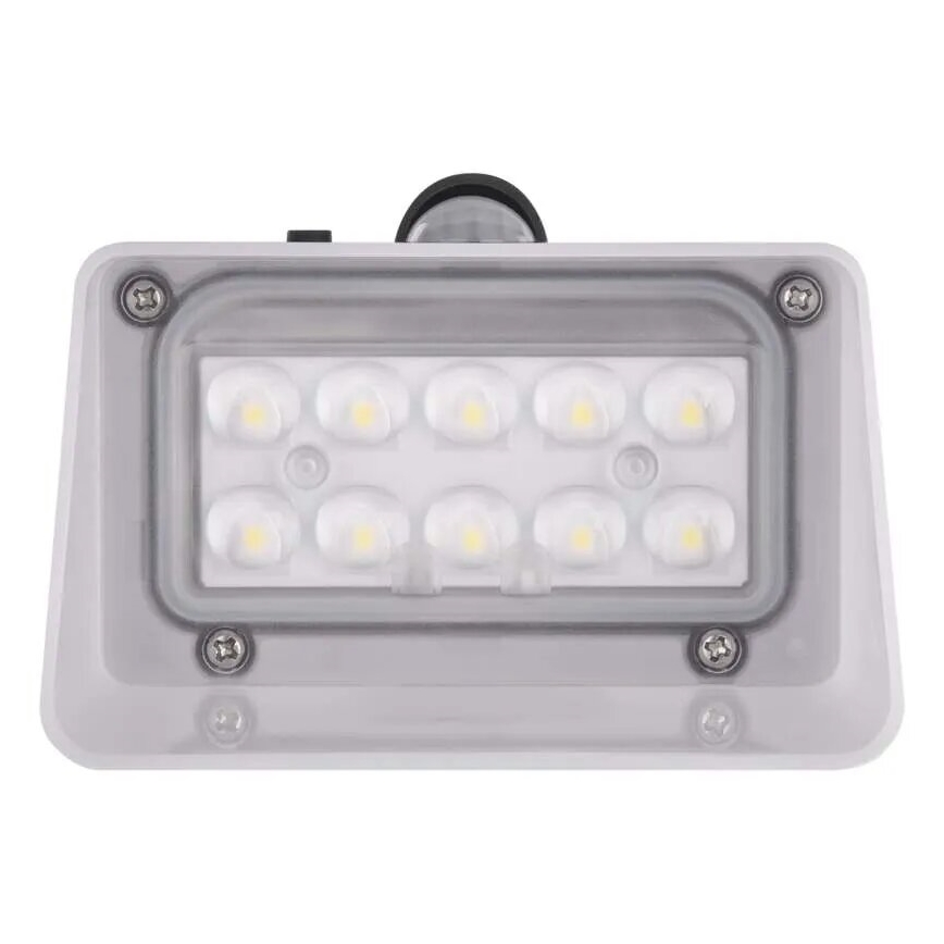 LED Solarna zidna svjetiljka sa senzorom LUMI LED/3,7W IP65 crna