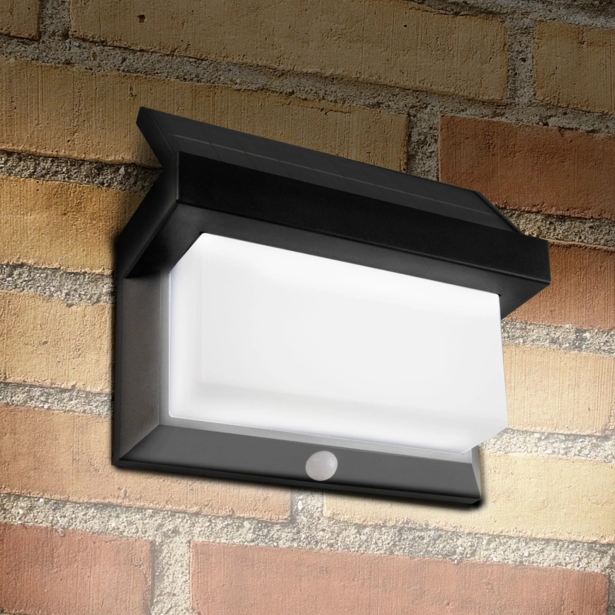 LED Solarna zidna svjetiljka sa senzorom TONY LED/3,7V IP44