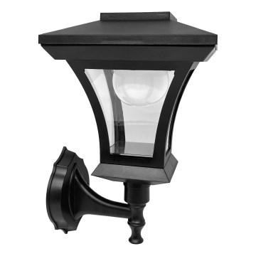 LED solarna zidna svjetiljka TIRANA LED/1,2 V 1800 mAh IP44 crna