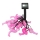 LED Solarni dekorativni lanac 10xLED/1,2V 300 mAh 3,8 m IP44 flamingo