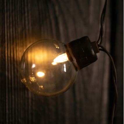 LED solarni dekorativni lanac 20 x LED / 8 funkcija, 500 mAh, 7,6 m, IP67, topla bijela