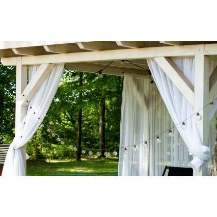 LED Solarni dekorativni lanac 30xLED/8 funkcija 500 mAh 10,6 m IP67 topla bijela