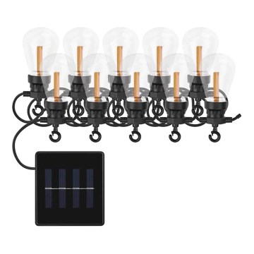 LED solarni dekorativni niz 10xLED/0,6W/1,2V 4,5 m IP44 800 mAh