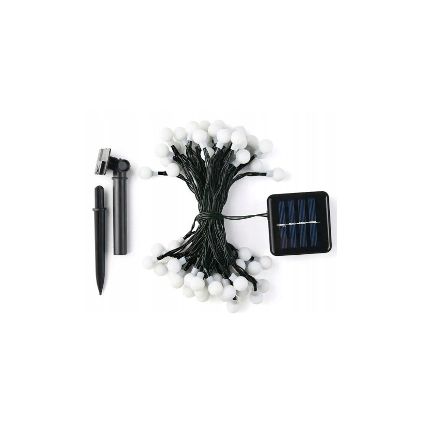 LED Solarni dekorativni niz 50xLED/8 funkcija 500 mAh 9,5 m IP67 topla bijela