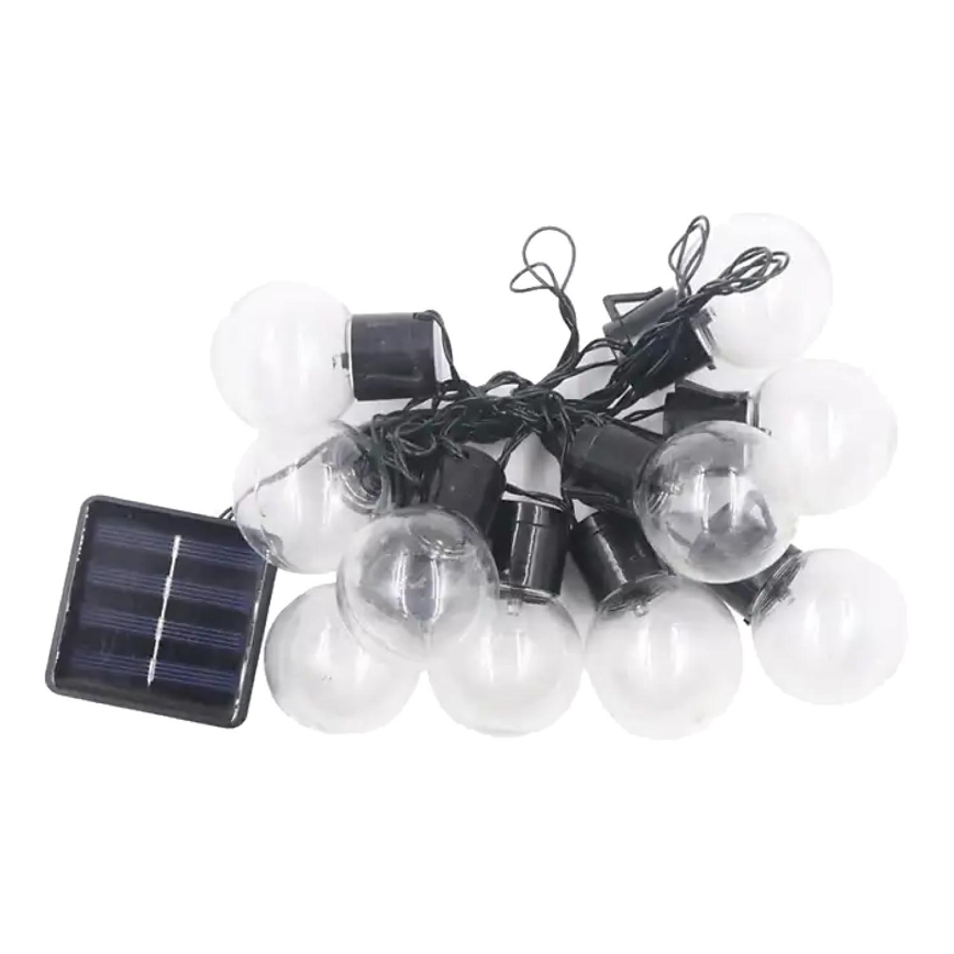 LED Solarni lanac 10xLED/0,12W/1,2V 1xAA IP44 6000K 300 mAh
