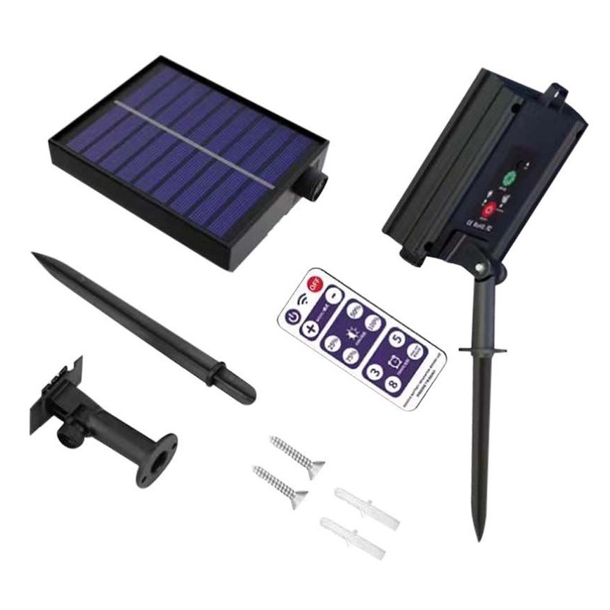 LED Solarni lanac 10xLED/0,5/4,5V 12 m 3000K IP44 + daljinski upravljač