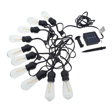 LED Solarni lanac 10xLED/5,94m IP44 topla bijela