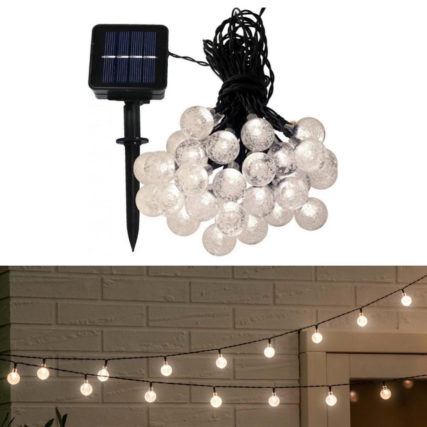 LED Solarni lanac 6,9 m 50xLED/1,2V 600 mAh