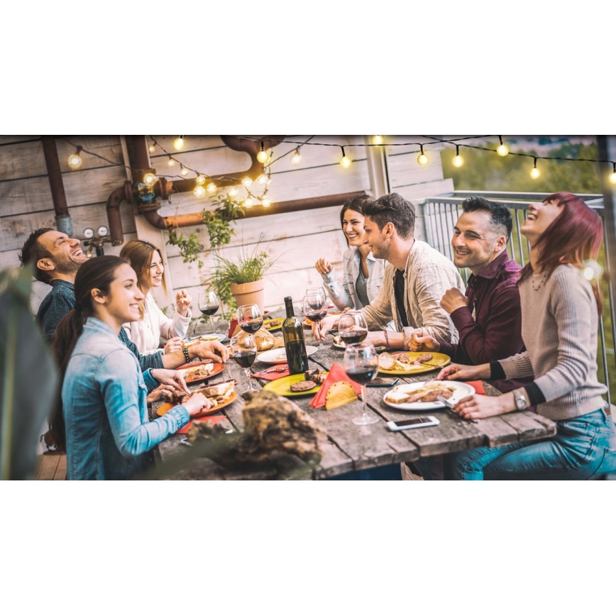 LED Solarni lanac 6,9 m 50xLED/1,2V 600 mAh