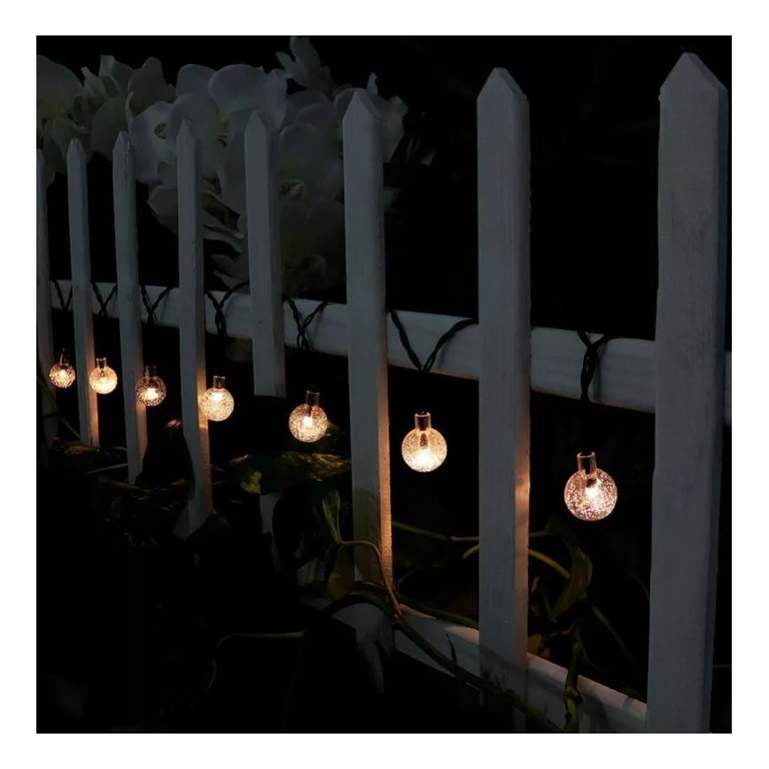 LED Solarni lanac 6,9 m 50xLED/1,2V 600 mAh