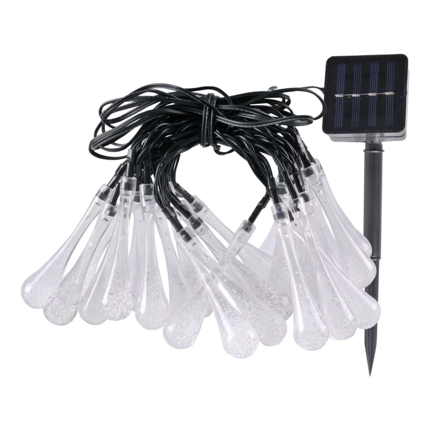 LED Solarni lanac ICE 30xLED/1,2V 300 mAh IP44